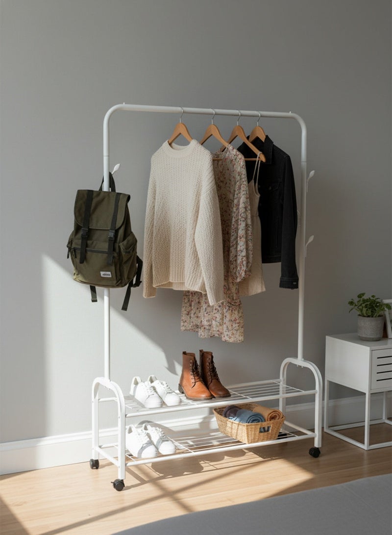 Noon East Metal Clothes Hanger Organizer and Clothes Stand - 110x33x150 cm - Image 2